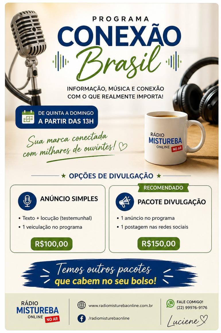 ANUNCIE NO PROGRAMA CONEXÃO BRASIL