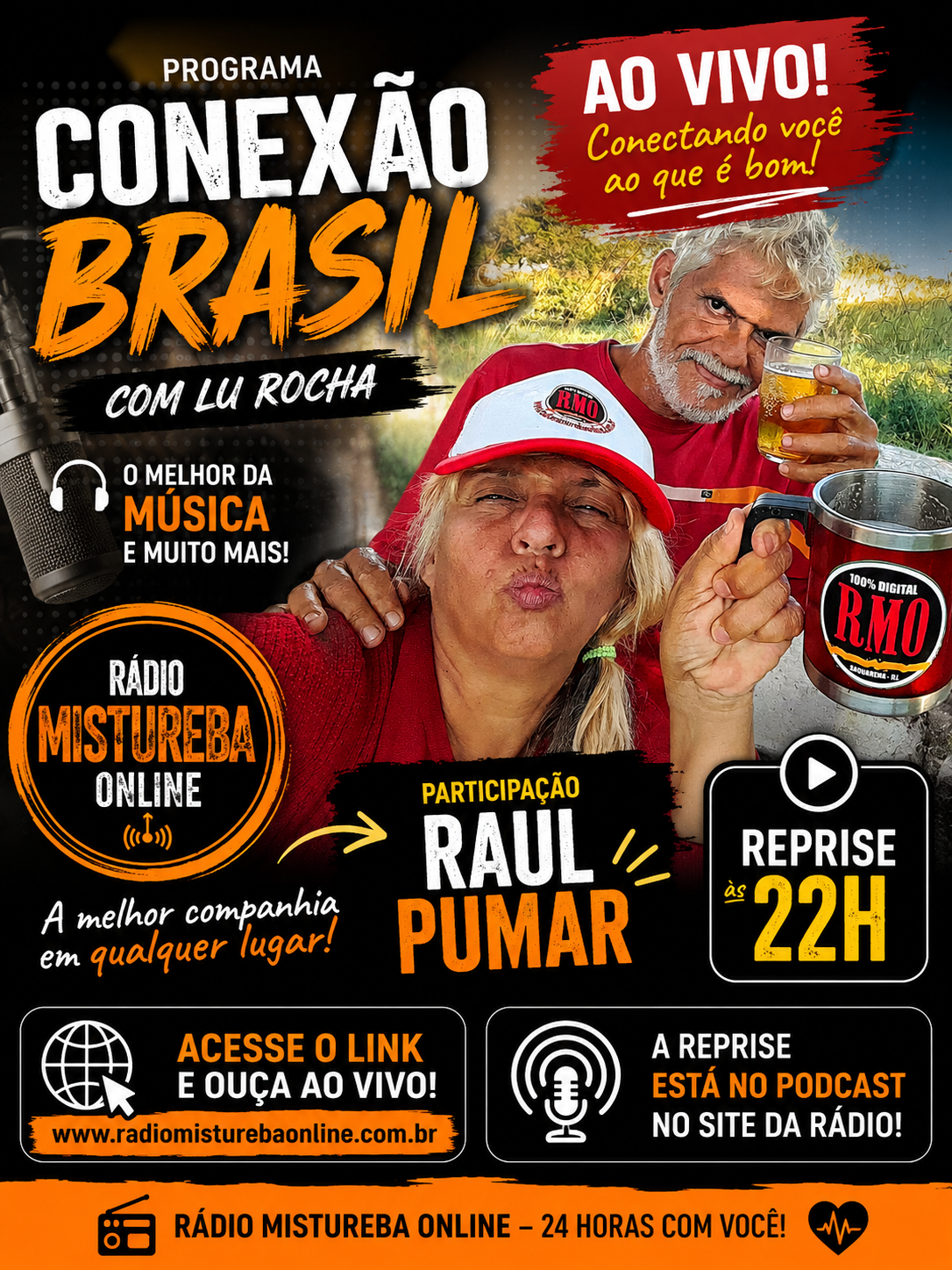 ALÔ PARA GALERA! PROGRAMA CONEXÃO BRASIL FINALEIRA COM LUCIENE ROCHA 17 07 26
