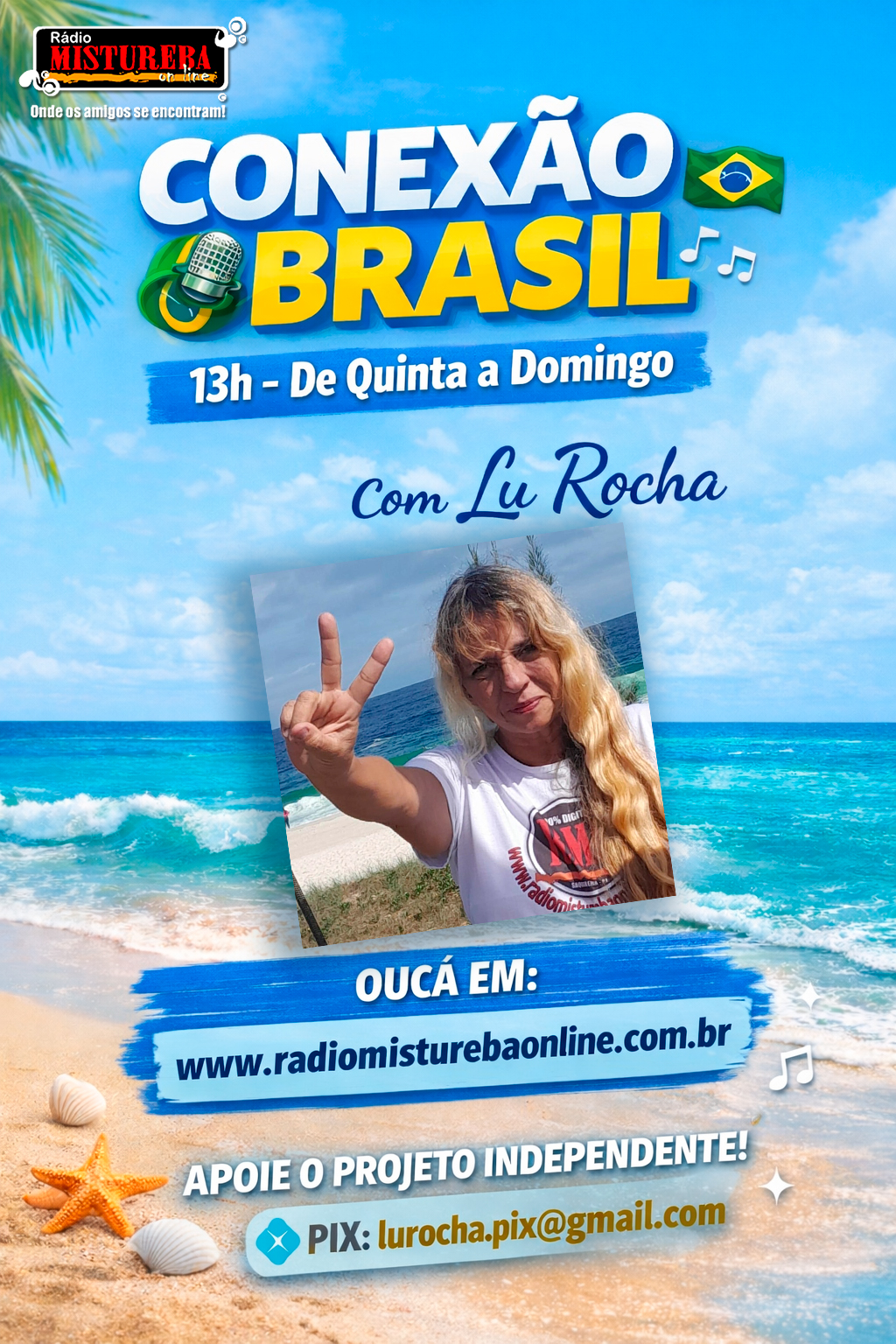 ALÔ PARA GALERA C PROGRAMA CONEXÃO BRASIL COM LUCIENE ROCHA 07 05 26