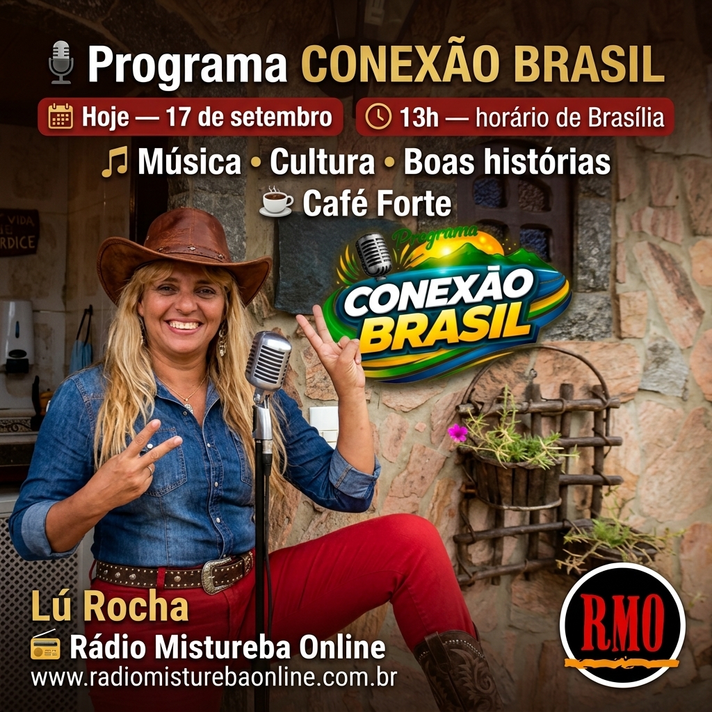 B 17 09 26 CAFÉ FORTE PROGRAMA CONEXÃO BRASIL COM LU ROCHA