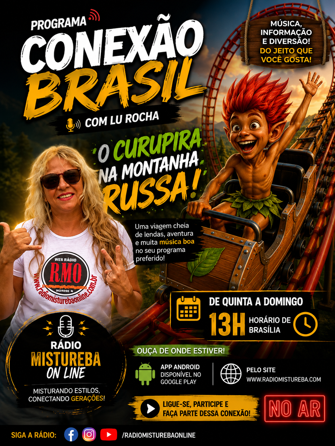 ALÔ PARA GALERA! PROGRAMA CONEXÃO BRASIL A COM LUCIENE ROCHA 17 07 26