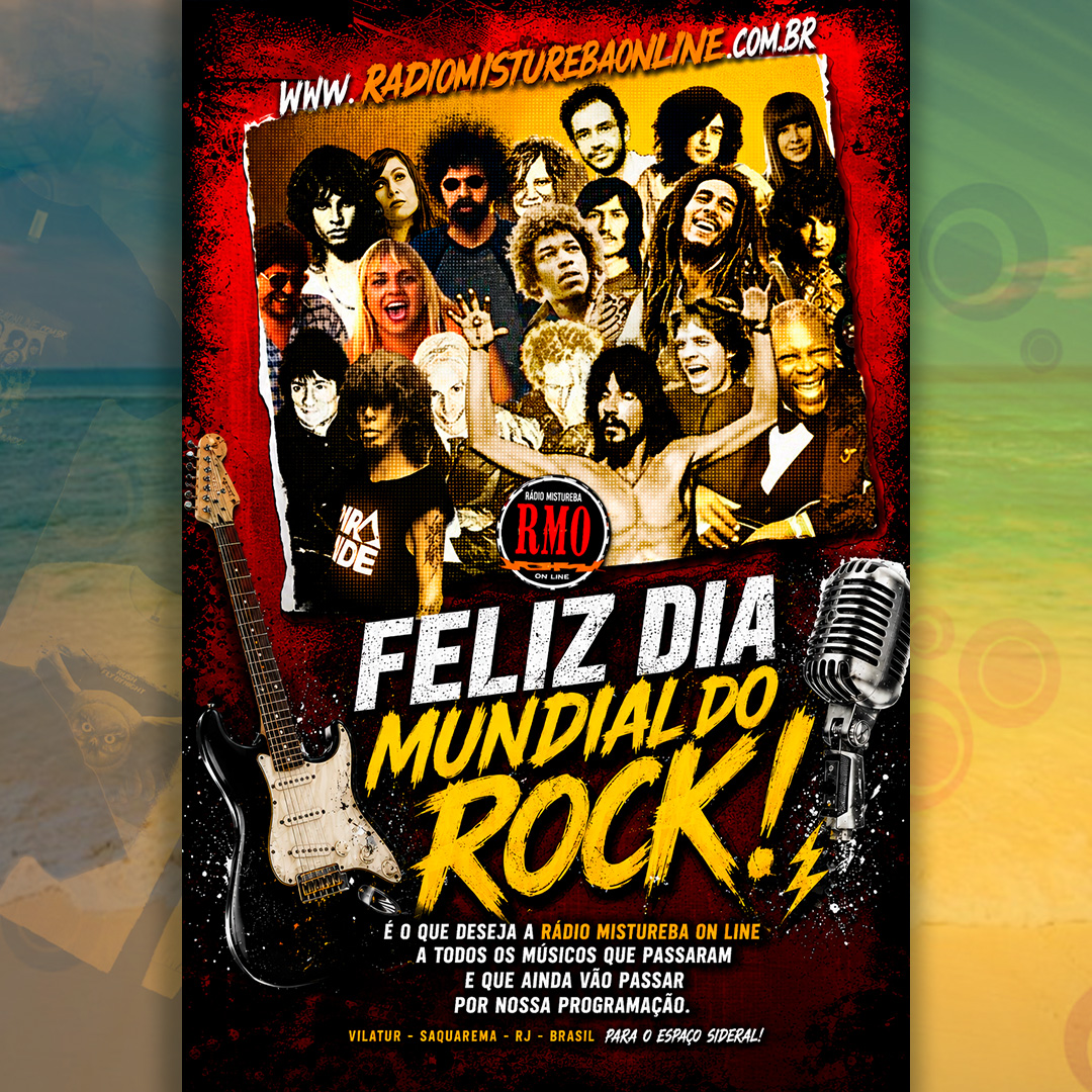 🎸 PROGRAMA ESPECIAL DO DIA MUNDIAL DO ROCK. AUMENTA O SOM QUE HOJE É DIA DE ROCK, BEBÊ! 🤘