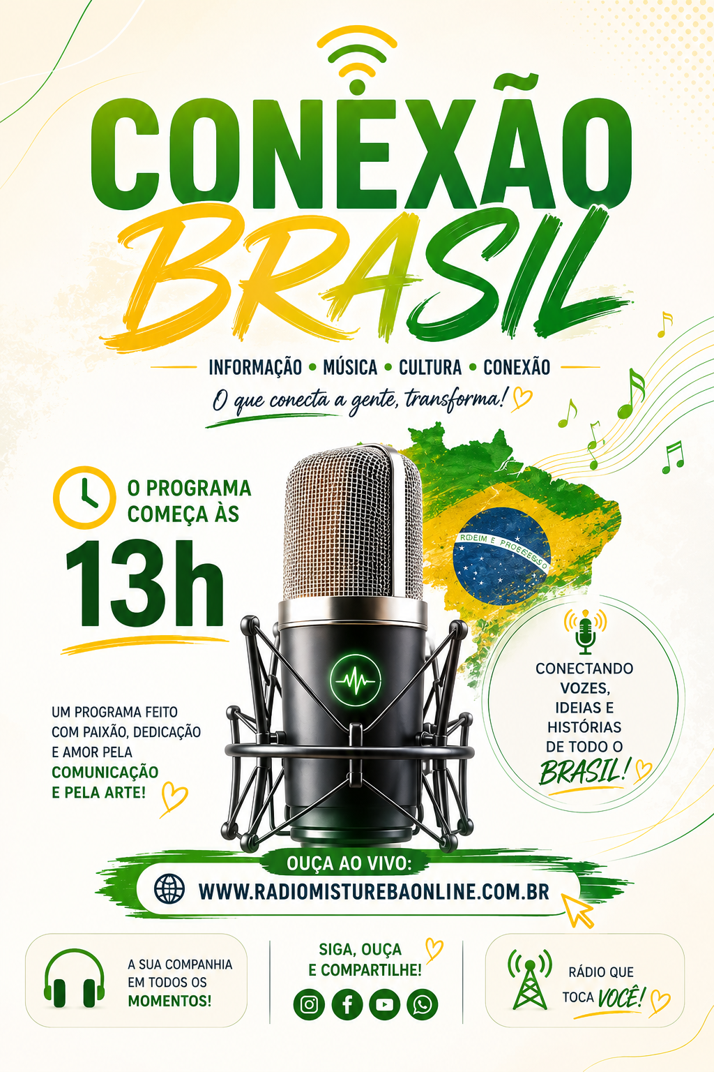 ALÔ PARA GALERA A PROGRAMA CONEXÃO BRASIL COM LUCIENE ROCHA 07 05 26